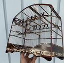 GAIOLA ARTESANAL PREMIUM — CLÁSSICA EM MADEIRA MARCHETADA